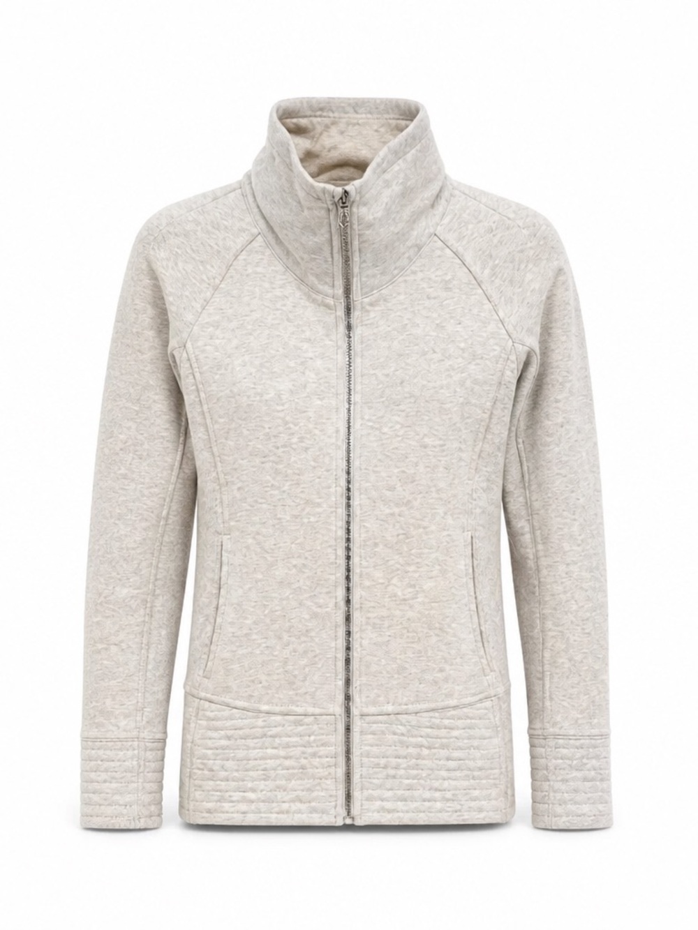 EUC! Lululemon Athletica Light Heathered Grey Zip-Up Sport Jacket